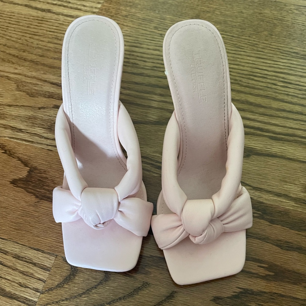 Asos Truffle Collection Mule Square Toe Heels - image 5